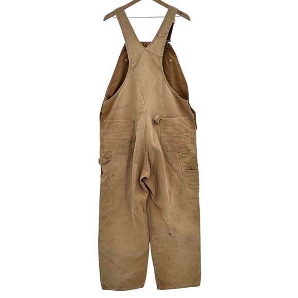 Vintage 80s Carhartt Workwear Overalls Double Knee Union Tag Made USA | 42 x 30 - Picture 7 of 12